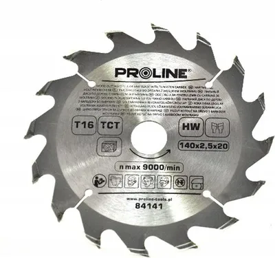 Produktbild von Proline Hartmetallbestücktes Kreissägeblatt Für Holz 140Mm Mit 16 Zähnen 84141