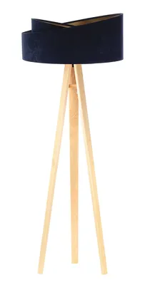 Zdjęcie produktu dla Lampa stojąca GEMSTONE granatowa/złota/sosna