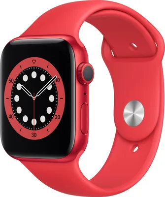Obrázok produktu pre Apple Watch Series 6 (44 mm) GPS (VÝROBOK)ČERVENÉ so športovým náramkom červené