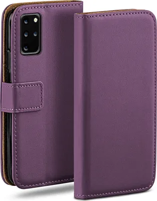 Produktbild von moex® Book Case kompatibel mit Samsung Galaxy S20 Plus / 5G - Hülle 360 Grad klappbar, Lila