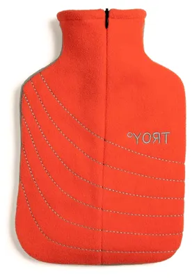 Produktbild von sichere Wärmflasche - doppelt so lange warm - schneller auf Wohlfühltemperatur - nicht zu heiß (coral/grau)
