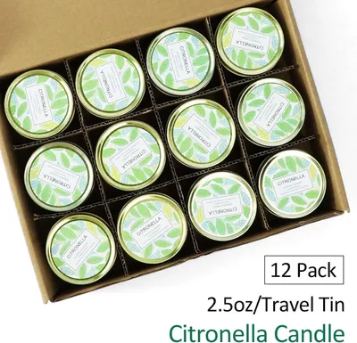 Immagine prodotto di Candele profumate alla citronella, realizzate con cera di soia naturale