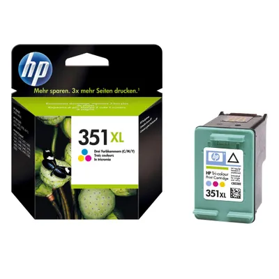 Produktbild von HP 351XL Cyan/Magenta/Gelb Original Druckerpatrone mit hoher Reichweite, Hohe (XL-) Ausbeute, Cyan, Magenta, Gelb, Tinte auf Farbstoffbasis, 1 Stück(e), 580 Seiten