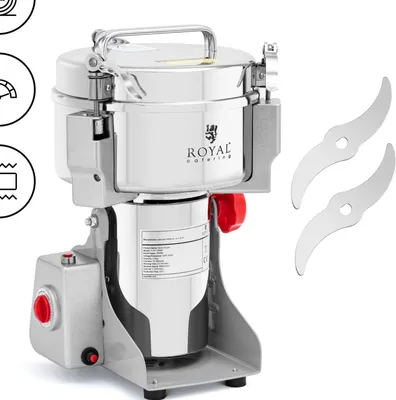 Obrázok produktu pre Expondo Royal Catering Elektrický mlynček na korenie – 1000 g – 20 x 9 cm – 3000 W –