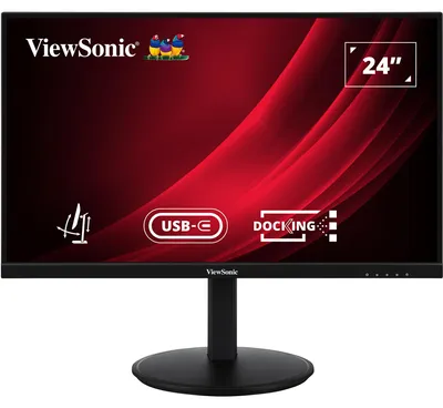 Produktbild von Viewsonic VG Series VG2409U-2, 60,5 cm (23.8"), 1920 x 1080 Pixel, Full HD, LED, 4 ms, Schwarz