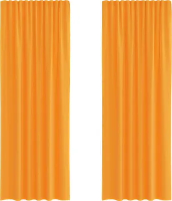 Image de Rideaux en voile à œillets 2 pcs orange