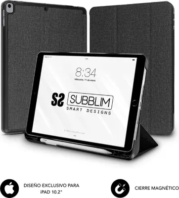 Zdjęcie produktu dla Etui do tabletu Subblim FUNDA TABLET IPAD 10.2'' 9/8/7 Gen CZARNE Czarny 10,2"