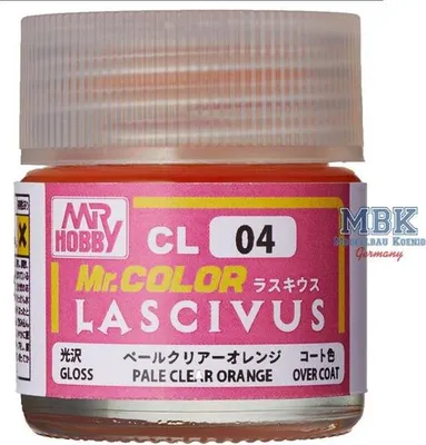 Produktbild von Mr Hobby - Gunze CL-04 - Mr. Color Lascivus (10 ml) Pale Clear Orange - Neu