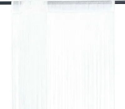 Obrázek produktu pro The Living Store Provázkové závěsy 2 ks 140 x 250 cm Bílá