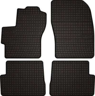 Produktbild von Gummi-Fußmatten für Mazda 3 I BK 2003-2009 (Schrägheck) – 4-tlg, Schwarz, passgenau – Wielganizator SolidPRO