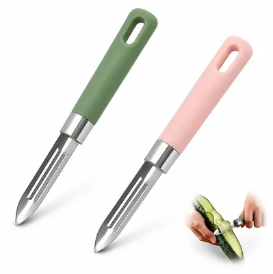 Produktbild von Edelstahl Kartoffelschäler - Mit scharfer Klinge - Für die Küche - 2 Stück