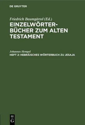 Produktbild von Hebräisches Wörterbuch zu Jesaja