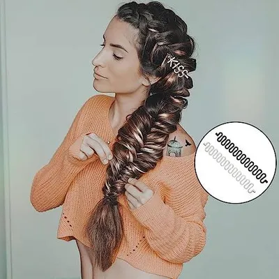 Produktbild von 2 x Frisierwerkzeuge für französisches Haar für Damen | Zopfflechter, Duttrollen und Haarstrickklammern für kreative Frisuren zum Selbermachen