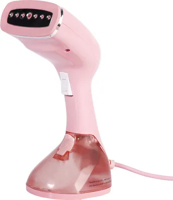 Image de (Rose) Fer à vapeur portatif 1500W pour vêtements Fer à vapeur portable Défroisseur à vapeur Brosse à vapeur pour la maison et les déplacements