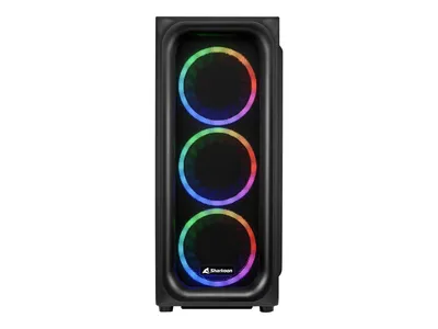 Immagine prodotto di Sharkoon Gehäuse TK5M        RGB    ATX      1xAcryl schwarz