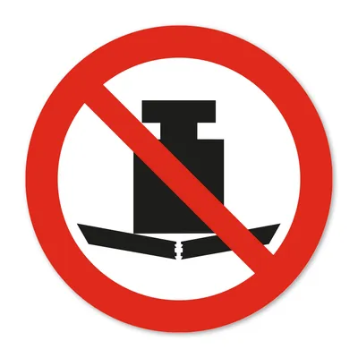 Zdjęcie produktu dla Naklejka zakazu P012 No heavy load zgodnie z DIN EN ISO 7010 I Ostrzeżenie bezpieczeństwa I Ochrona UV I Ø 10 cm I hin799