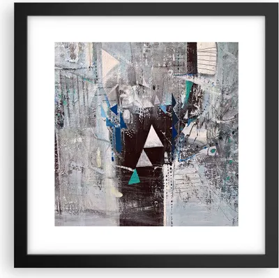 Produktbild von Gerahmtes Poster - Schwarzer Rahmen - Abstraktion modern - 30x30 cm - Wand Bild - Wanddeko - Wandbilder - Kunstposter - Wandposter - Bilderrahmen - Bilder - Kunstdruck - Wandbild - P2BAC30x30-4006