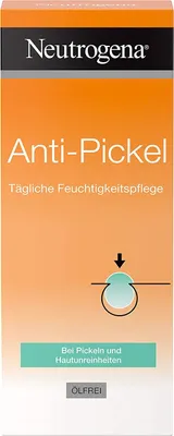 Produktbild von Neutrogena Tägliche Gesichtspflege Anti-Pickel und Hautunreinheiten, ölfrei, 50 ml, ohne die Poren zu verstopfen, mit Salicylsäure, Kamille und Aloe Vera.