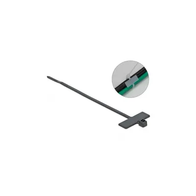 Productafbeelding van Delock kabelbinders met labelveld, lengte 100 mm, breedte 2,5 mm, zwart, 10 stuks