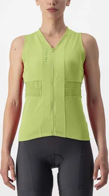Zdjęcie produktu dla Koszulka rowerowa bez rękawów CASTELLI – ANIMA 4 LADY – jasnozielona XS