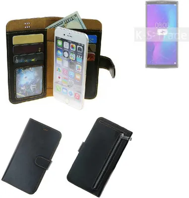 Produktbild von K-S-Trade Schutz Hülle kompatibel mit Doogee N100 Klapphülle Case Phone cover Slim Handytasche Handy Hülle schwarz aus Kunstleder (1 Stk)
