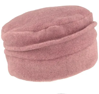 MtM warmer & weicher Stoffhut Fleece Wintermütze mit Biese in rot