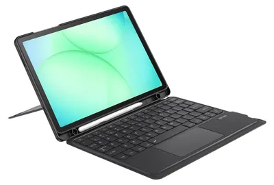 Zdjęcie produktu dla Dux Ducis, etui na klawiaturę Bluetooth do Galaxy Tab A11 Plus / A9 Plus, podświetlane, czarne