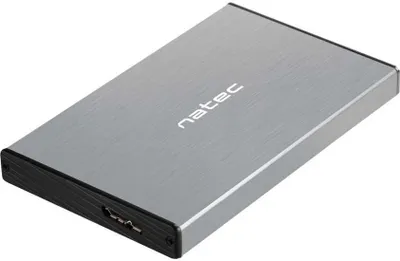 Zdjęcie produktu dla NATEC Rhino GO, Obudowa HDD/SSD, 2.5", Serial ATA III, 6 Gbit/s, Połączenie USB, Szary