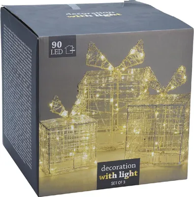 Immagine prodotto di Confezione regalo natalizia luminosa con 90 luci LED per uso interno/esterno