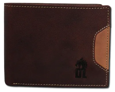 Obrázok produktu pre DragonLeather Pravá koža pánska 12x9,5x2cm hnedá OPT001N