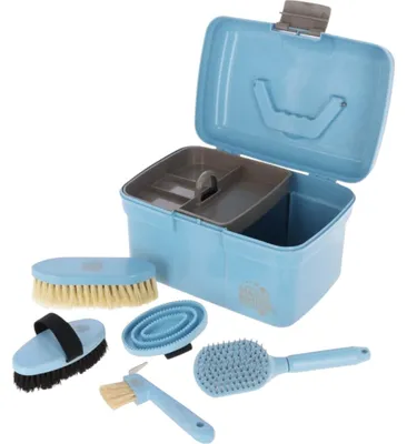 Produktbild von Magic Brush Putzbox Waterlily mit Putzzeug Putzkiste Pastellblau