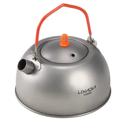 Obrázok produktu pre Lixada 600 ml titánová kanvica na vodu, kávu a čaj – ideálna na outdoor, kempovanie, turistiku a do batohu