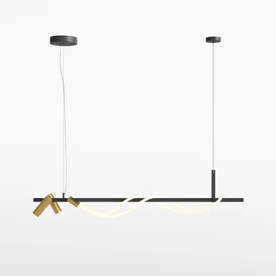 Produktbild von Maytoni Pendelleuchten Tau Schwarz, LED MODUL, 3000K, 1500lm