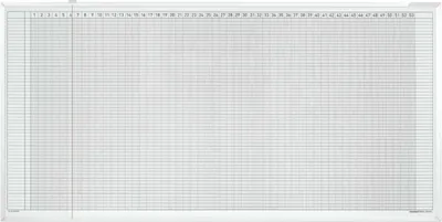 Produktbild von Magnetoplan Aktivitäten- und Urlaubsplaner 45 Mitarbeiter 1500x60cm - Weiß