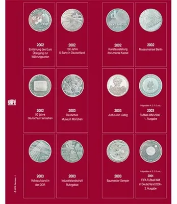 Produktbild von SAFE Ergänzungsblatt 7342-1 für 10-Euro-Münzen 2002-2004