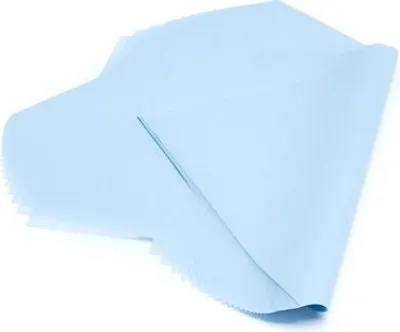 Zdjęcie produktu dla Bibuła gładka 20g 38x50cm Błękitna - ozdobna do pakownia - 100 arkusz