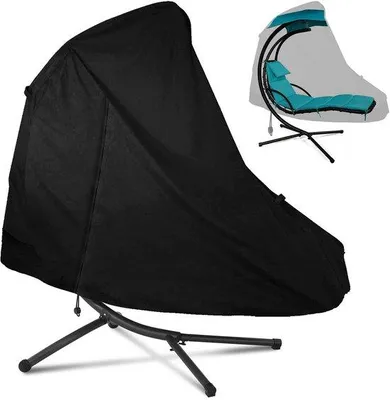 Obrázok produktu pre Ibenzoa® ochranný obal na záhradné hojdacie kreslo, 200 x 120 cm, vyrobený z 420D Oxford materiálu s striebornouPolyuretánvrstvou – vodeodolný a odolný voči UV žiareniu