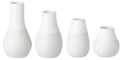 Produktbild von Räder Design Minivasen Zuhause Vasen Weiß (4-teilig)