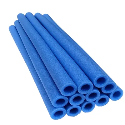 Produktbild von Trampolin Schaumstoff 88cm Schaumstoffrohre Schaumstoffpolster Stangenschutz, Schutzpolster für Trampolinstangen (Blau, 6Stück)