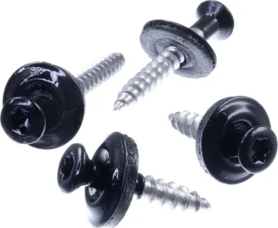 Produktbild von SECCARO Spenglerschraube 4,5 x 60 mm, RAL 9005 tiefschwarz, Edelstahl A2, EPDM-Dichtscheibe 15 mm, TX / Innensechsrund, 75 Stück