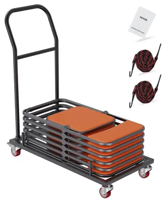 Klappstuhl-Dolly, schwarz, 100x51x109 cm, 50 kg Tragfähigkeit