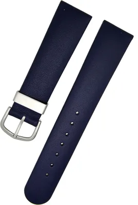 Produktbild von Uhrenarmband Kalbleder dunkelblau 18mm ohne Naht Dornschließe Neu