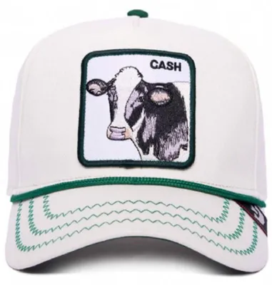 Produktbild von Goorin Bros. Cash Cow 100 - ALL OVER CANVAS Trucker Cap white