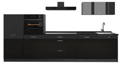 Imagen del producto de Mueble de cocina Vicco R-Line brillo intenso/Antracita 340 cm sin encimera, Model 66520