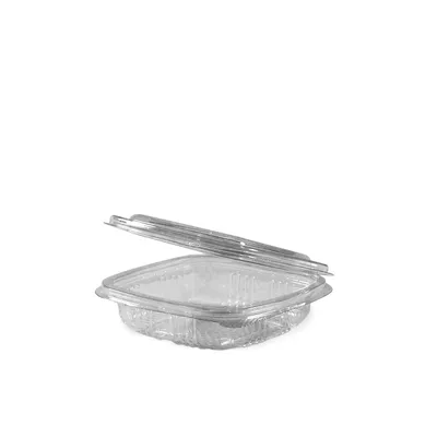 Immagine prodotto di Bicchieri rettangolari trasparenti con coperchio da 125 ml (PET) [50 pezzi]