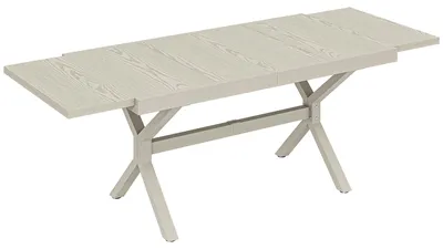 Immagine prodotto di Tavolo da Giardino Allungabile 154-214x85x73 cm per 8-10 Persone in Alluminio e Acciaio Grigio