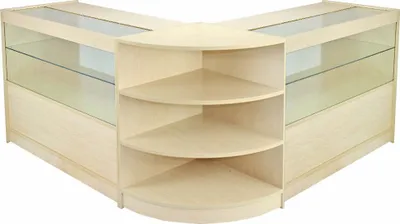 Produktbild von MonsterShop C1200 LM60 Orion Ladeneinrichtung Rezeption Ladentheke Ladentresen Verkaufstisch Verkaufstheke Kassentisch Empfangstresen Theke Ahorn