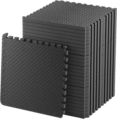 Obrázok produktu pre Gumená fitness podložka, 60 x 60 cm, protišmyková, vhodná na cvičenie