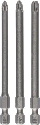 Immagine prodotto di set di 3 punte per cacciavite extra-duro PZ1, PZ2, PZ3, 89 mm