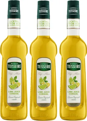 Image de Mathieu Teisseire Boisson sirop jus de citron vert cordial 0,7L (3 packs)